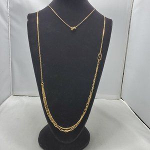 French Connection double layer gold chain